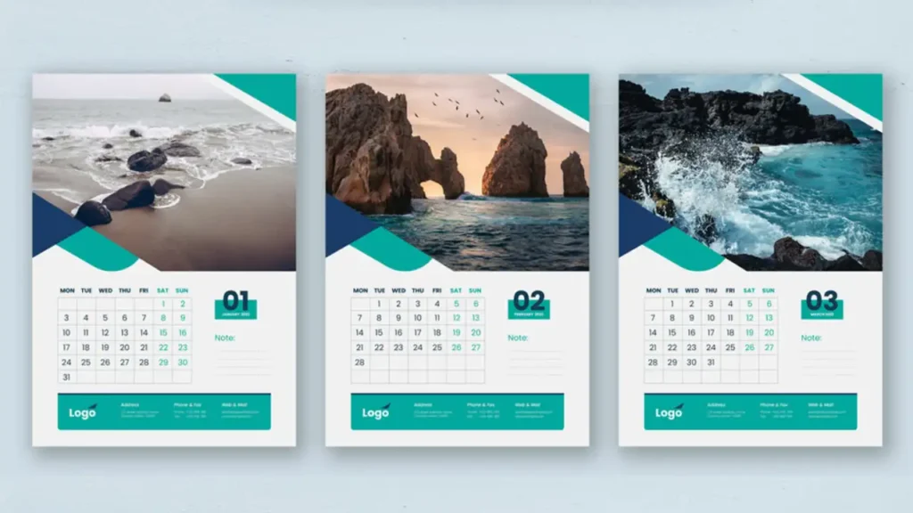 طراحی تقویم دیواری